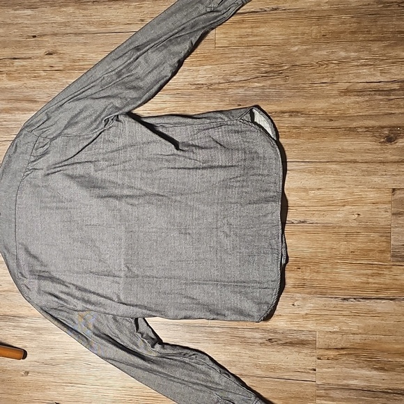 Men's Comune Grey Gunmetal Long Sleeve Button Down Flannel Shirt XL - Picture 4 of 5